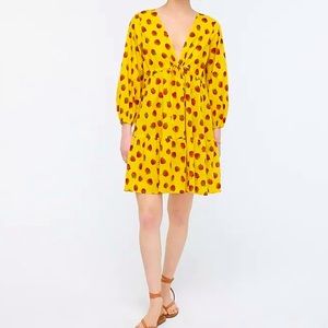 J Crew x Edie Parker strawberry dress